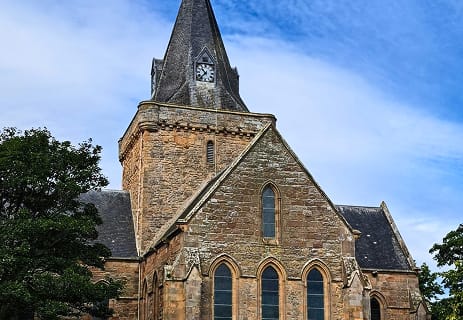 Dornoch Cathedral visited during a private thematic tour of the Highlands